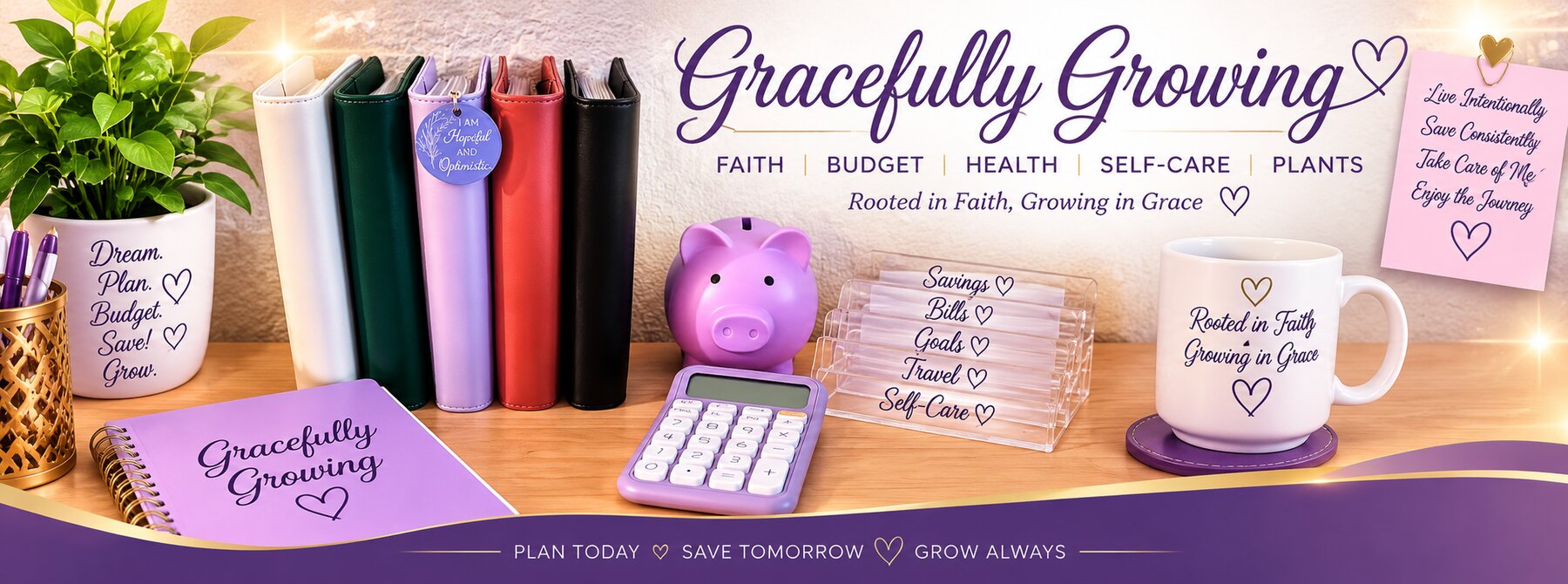 Gracefully Growing — Faith, Budget, Health, Self-Care, Plants